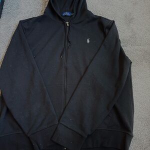 Ralph Lauren Men's Black Zip-Up Sweater